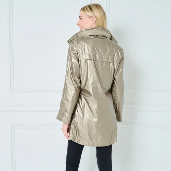 ANORAK Metallic Gold Utility Jacket, Size: Small - Picture 4 of 6